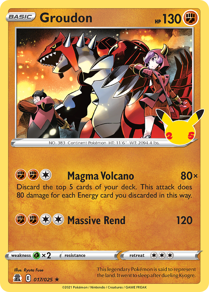 Groudon — Celebrations #017/025