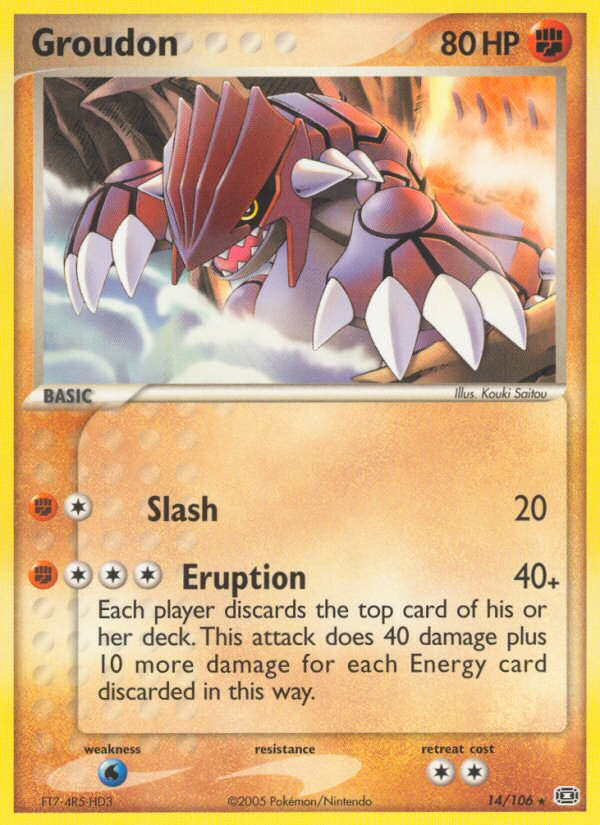 Groudon — Emerald #14/106