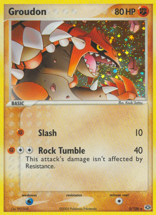 Groudon — Emerald #5/106