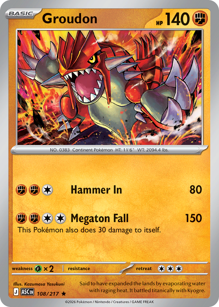 Groudon (Energy Symbol Pattern)