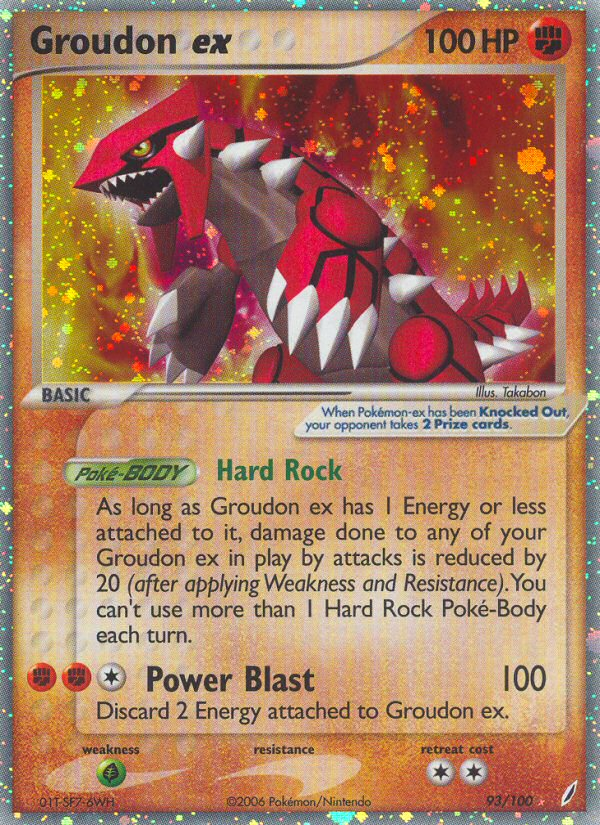 Groudon ex — Crystal Guardians #93/100