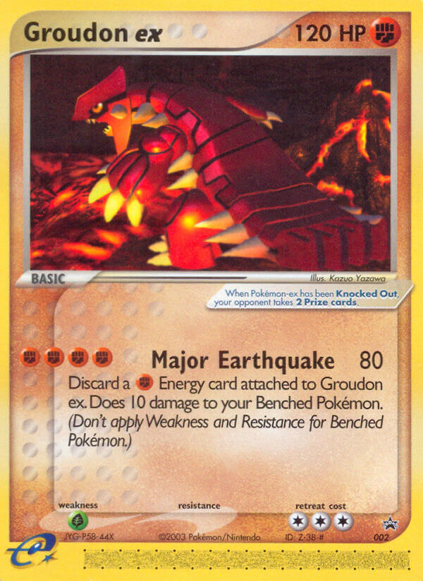 Groudon ex — Nintendo Promos #002