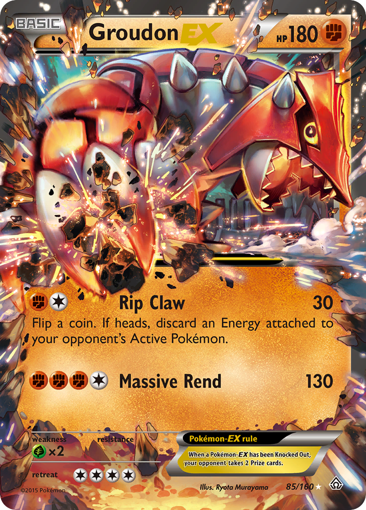 Groudon EX — XY - Primal Clash #85/160
