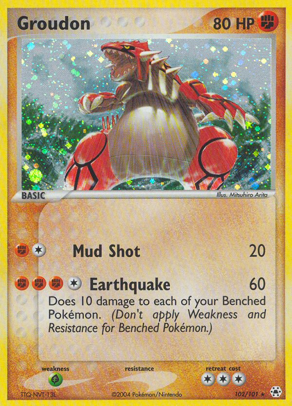 Groudon — Hidden Legends #102/101