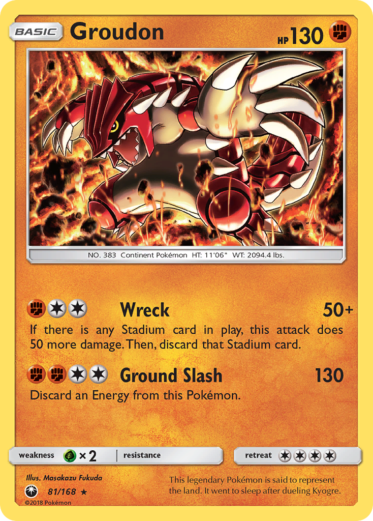 Groudon — SM - Celestial Storm #81/168