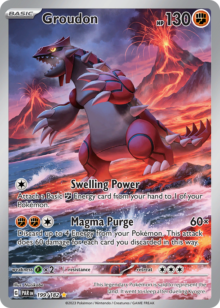 Groudon — SV04: Paradox Rift #199/182