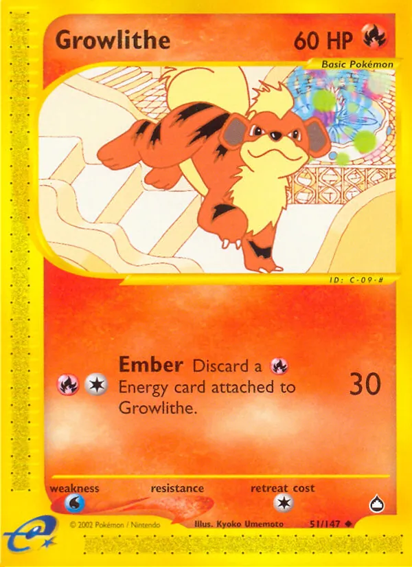 Growlithe (51) — Aquapolis #051/147