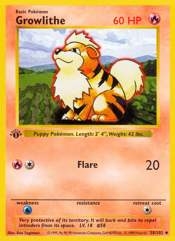 Growlithe — Base Set #028/102
