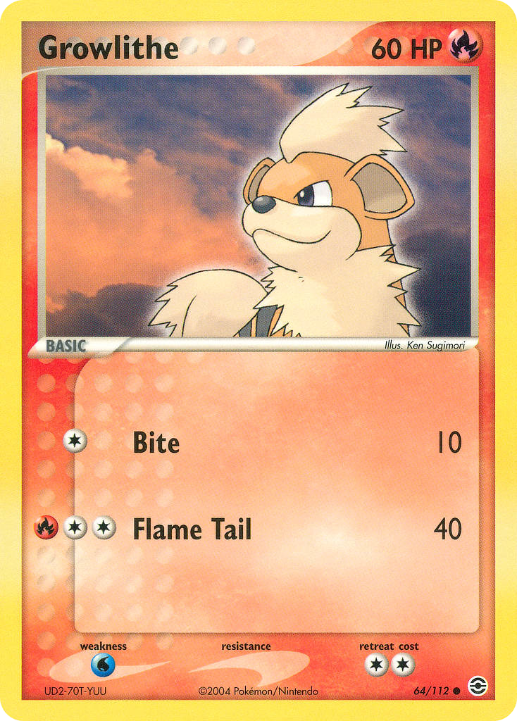 Growlithe — FireRed & LeafGreen #64/112