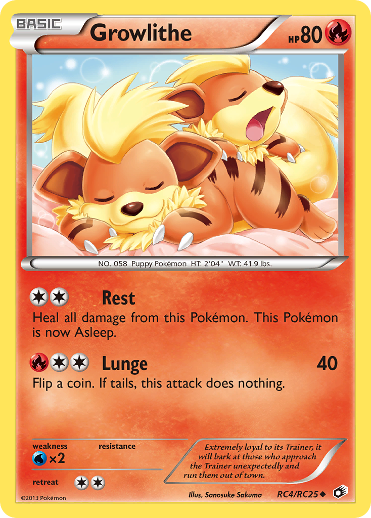 Growlithe — Legendary Treasures: Radiant Collection #RC4/RC25