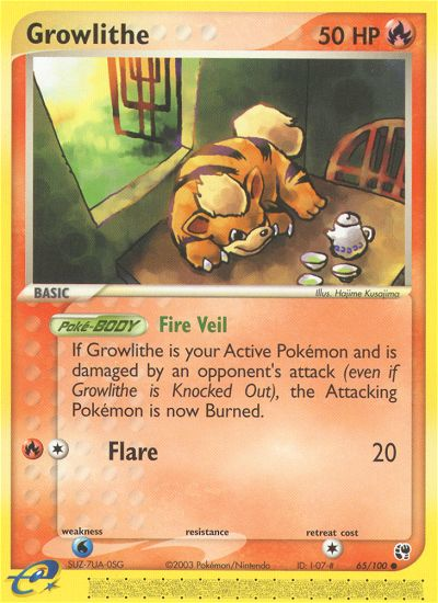 Growlithe — Sandstorm #65/100