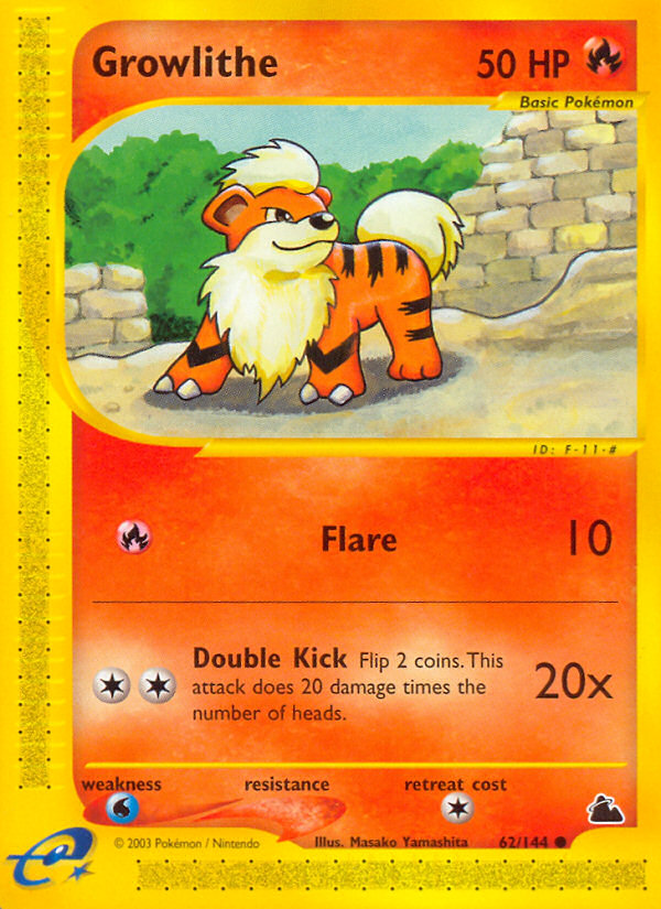 Growlithe — Skyridge #062/144