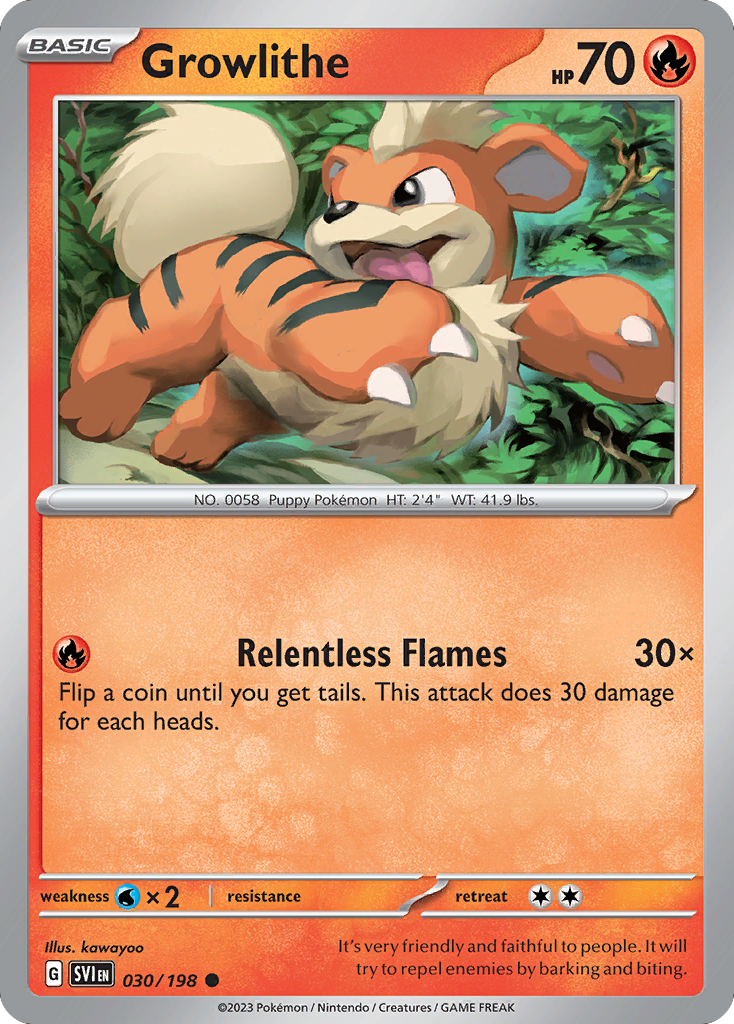 Growlithe — SV01: Scarlet & Violet Base Set #030/198