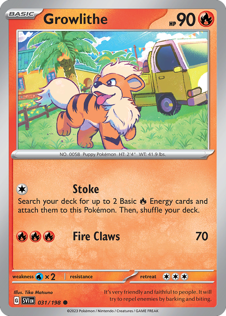 Growlithe — SV01: Scarlet & Violet Base Set #031/198