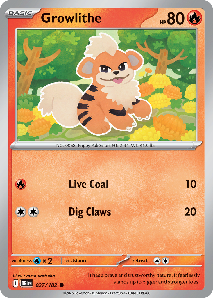 Growlithe — SV10: Destined Rivals #027/182