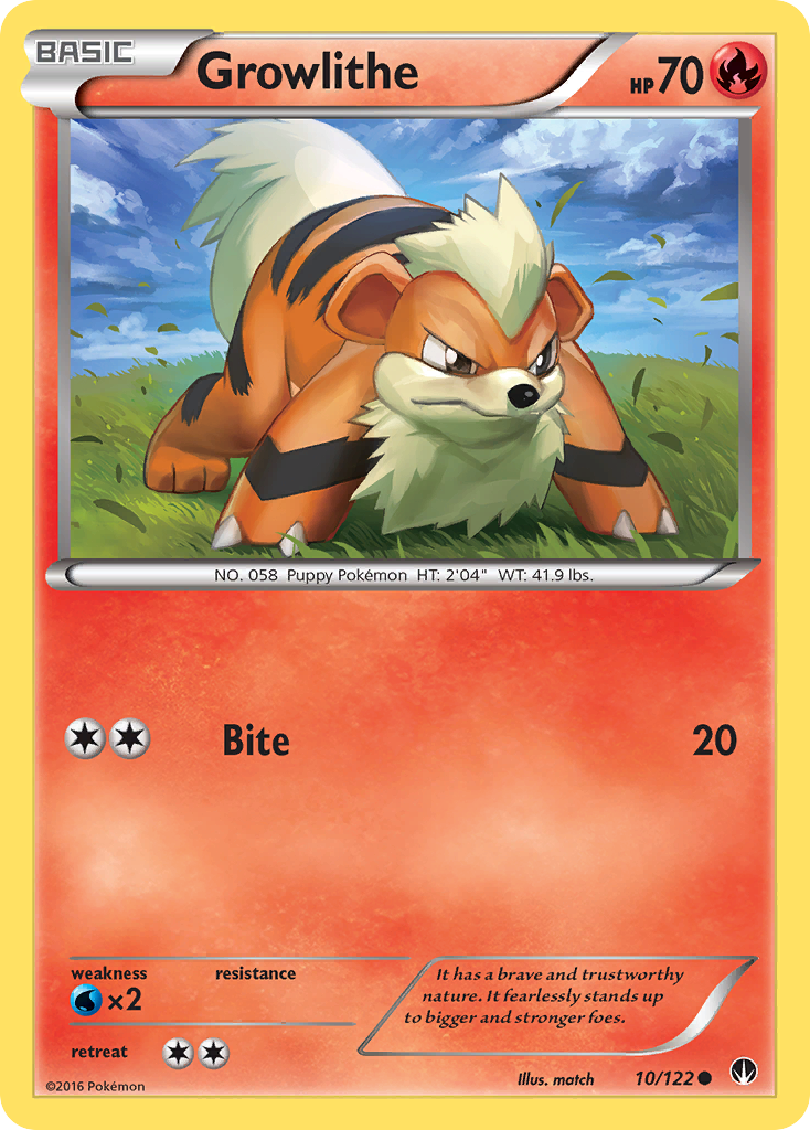 Growlithe — XY - BREAKpoint #10/122