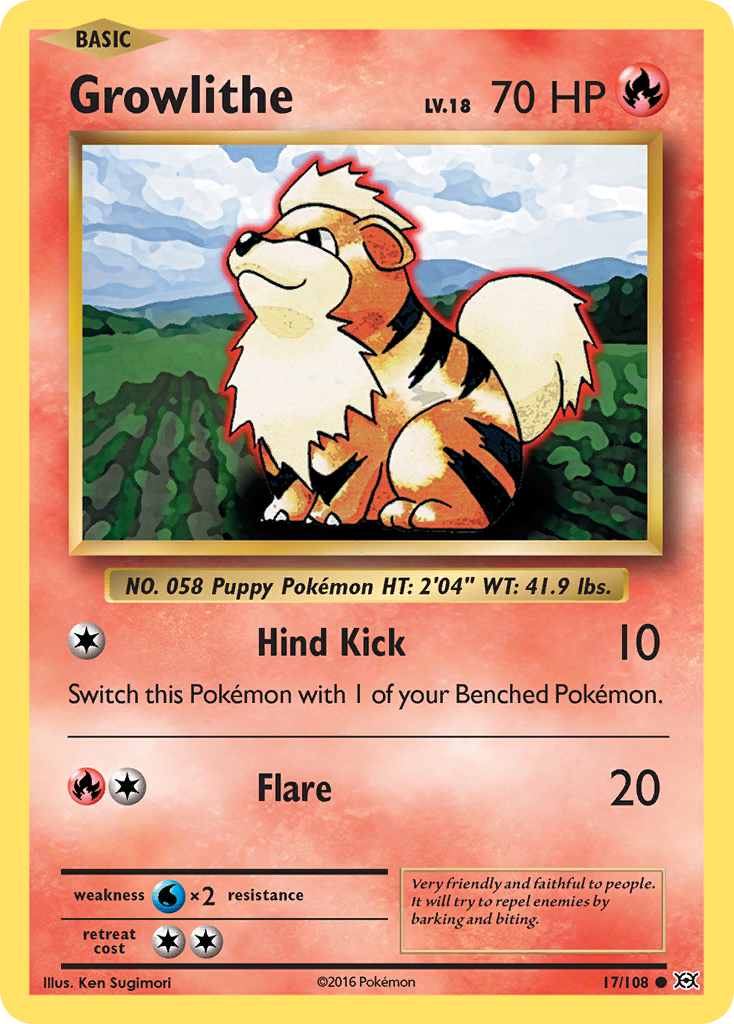 Growlithe — XY - Evolutions #17/108