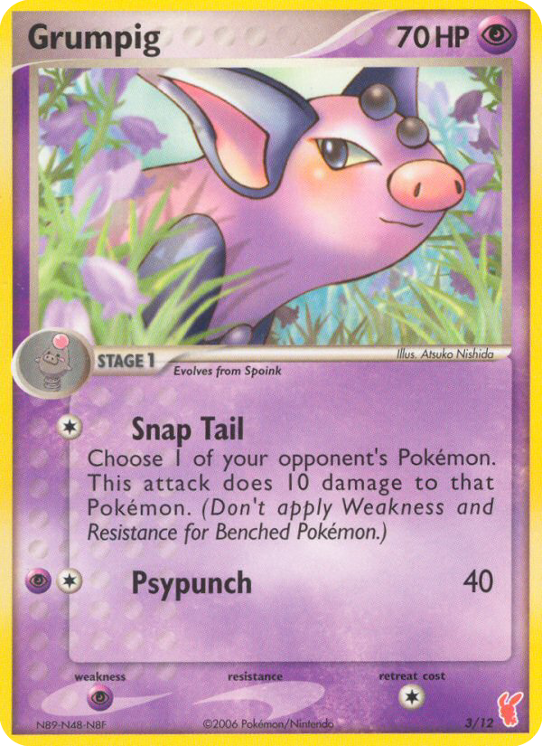 Grumpig — EX Trainer Kit 2: Plusle & Minun #3/12