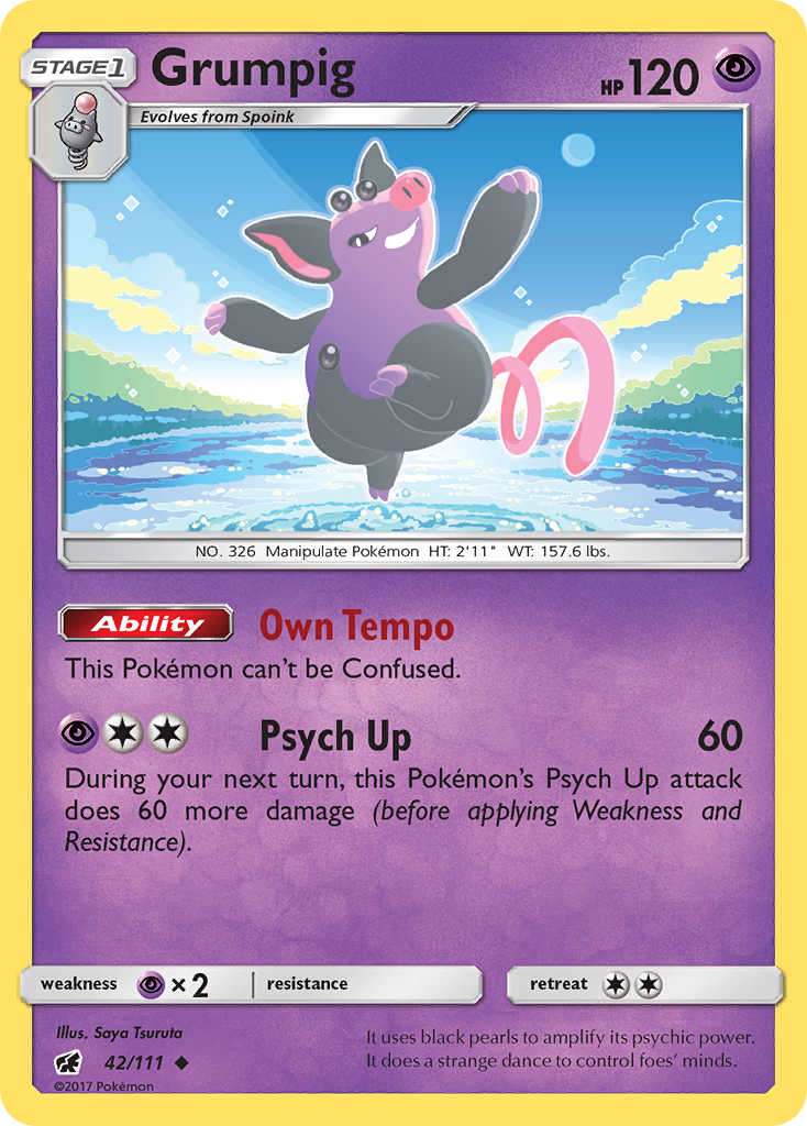 Grumpig — SM - Crimson Invasion #42/111