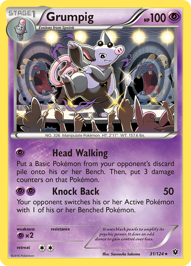 Grumpig — XY - Fates Collide #31/124