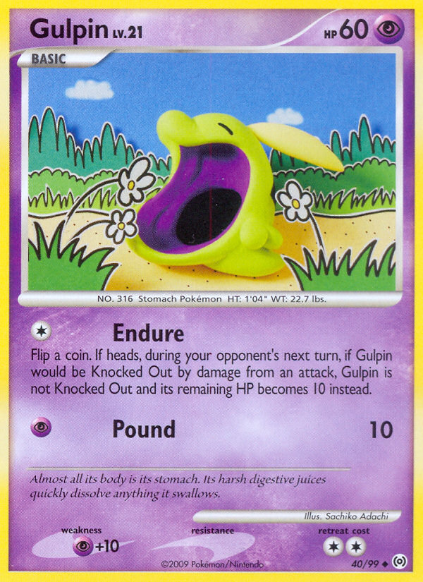 Gulpin (40) — Arceus #40/99