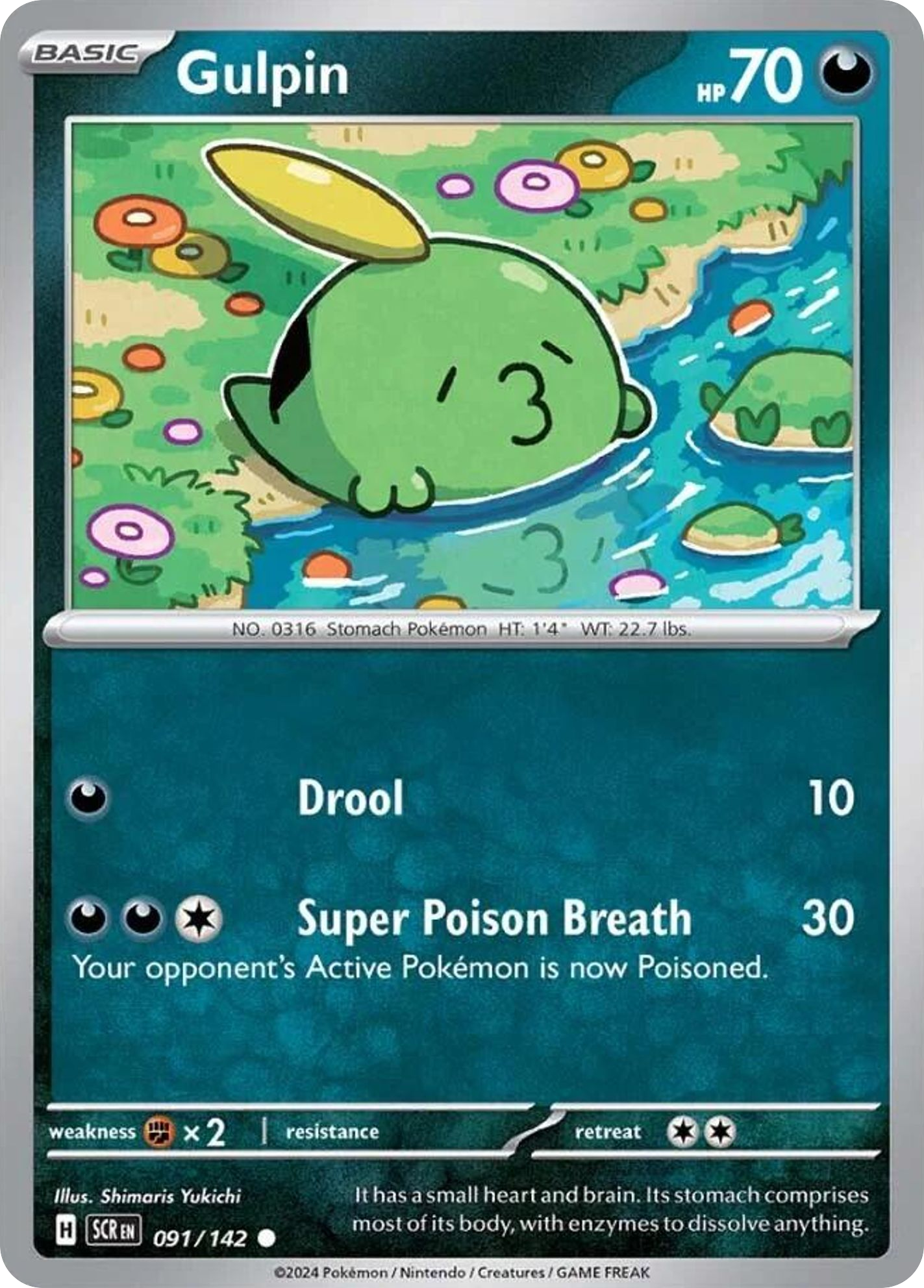 Gulpin — SV07: Stellar Crown #091/142