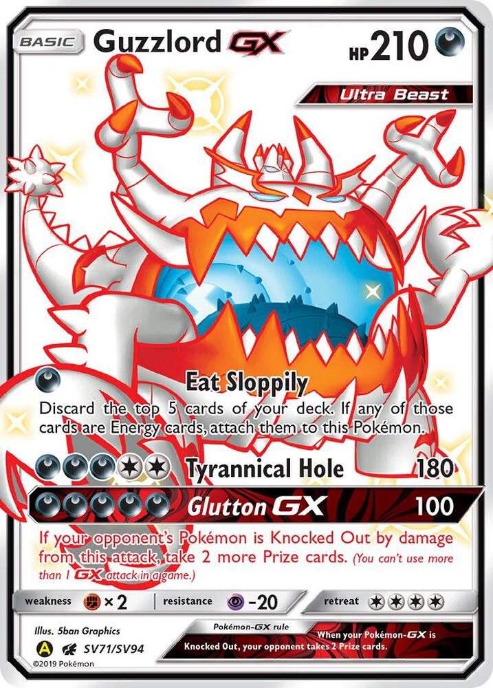 Guzzlord GX — Hidden Fates: Shiny Vault #SV71/SV94