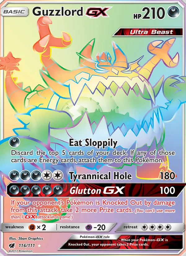Guzzlord GX (Secret) — SM - Crimson Invasion #116/111