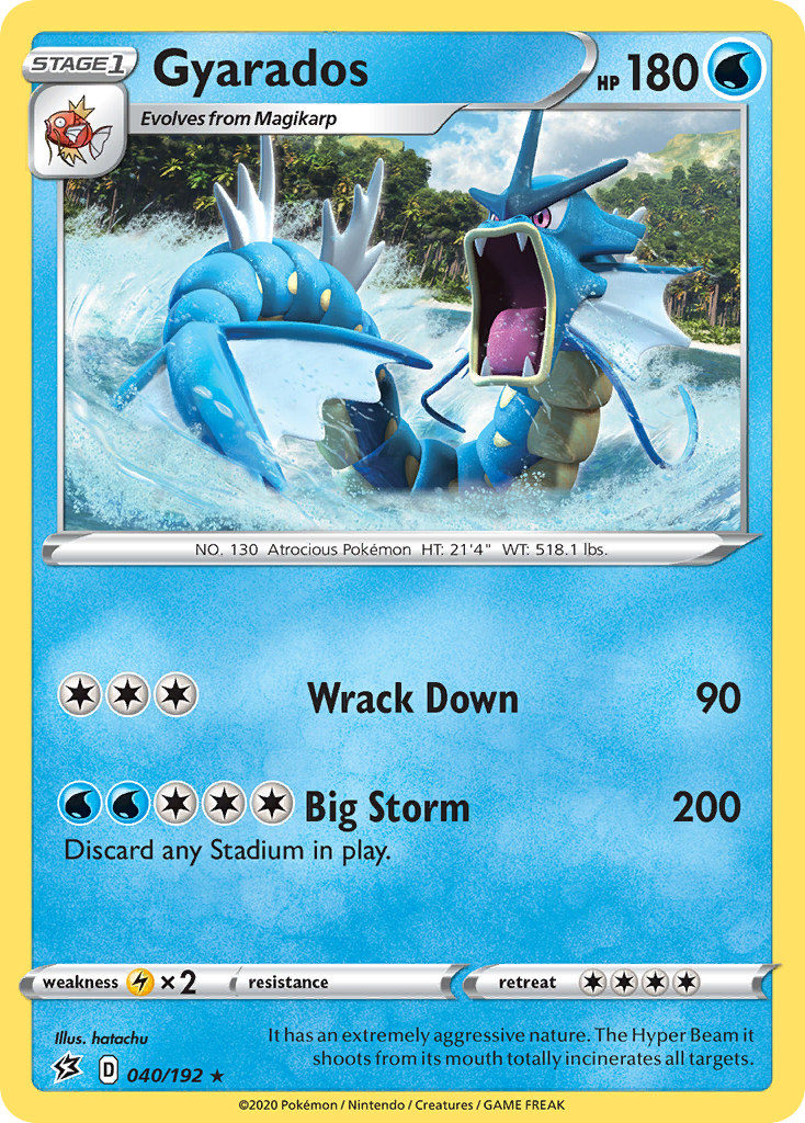 Gyarados — SWSH02: Rebel Clash #040/192