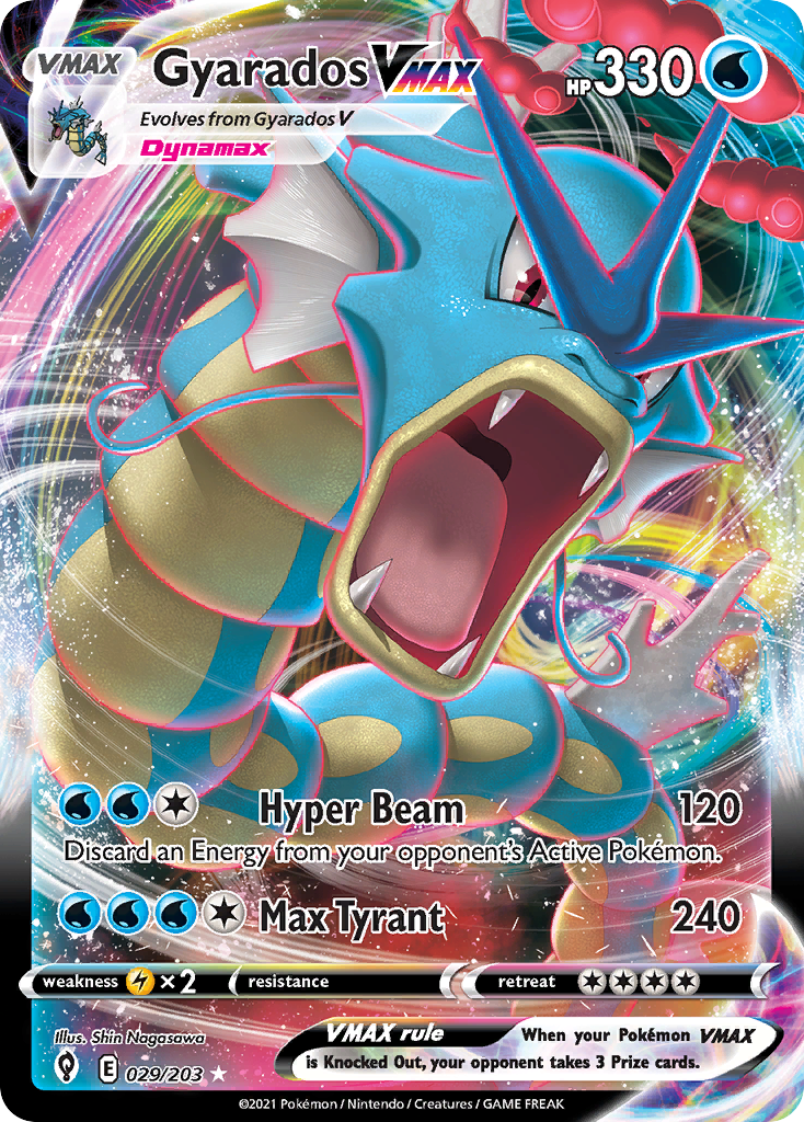 Gyarados VMAX — SWSH07: Evolving Skies #029/203