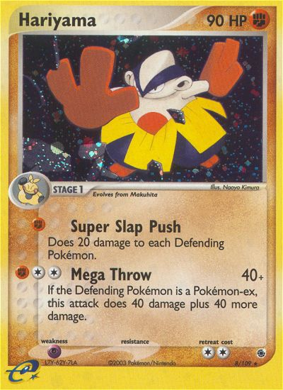 Hariyama — Ruby and Sapphire #8/109