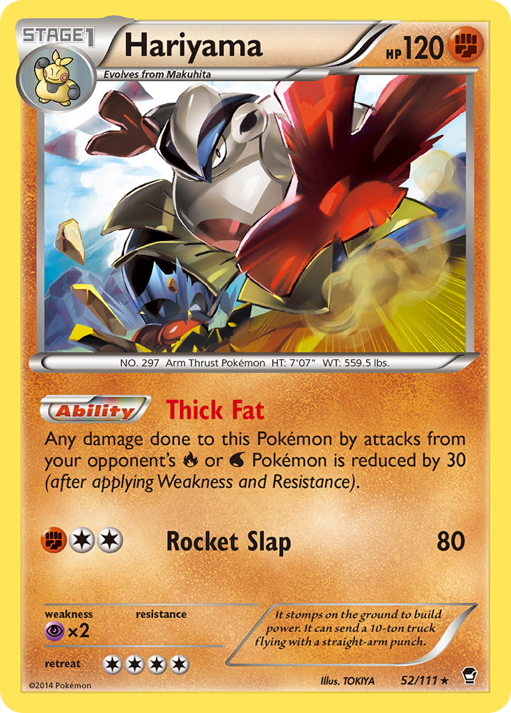 Hariyama — XY - Furious Fists #52/111