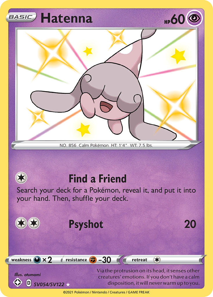Hatenna — Shining Fates: Shiny Vault #SV054/SV122
