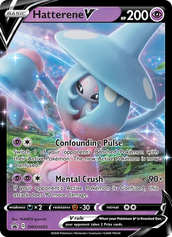 Hatterene V — Jumbo Cards #SWSH055