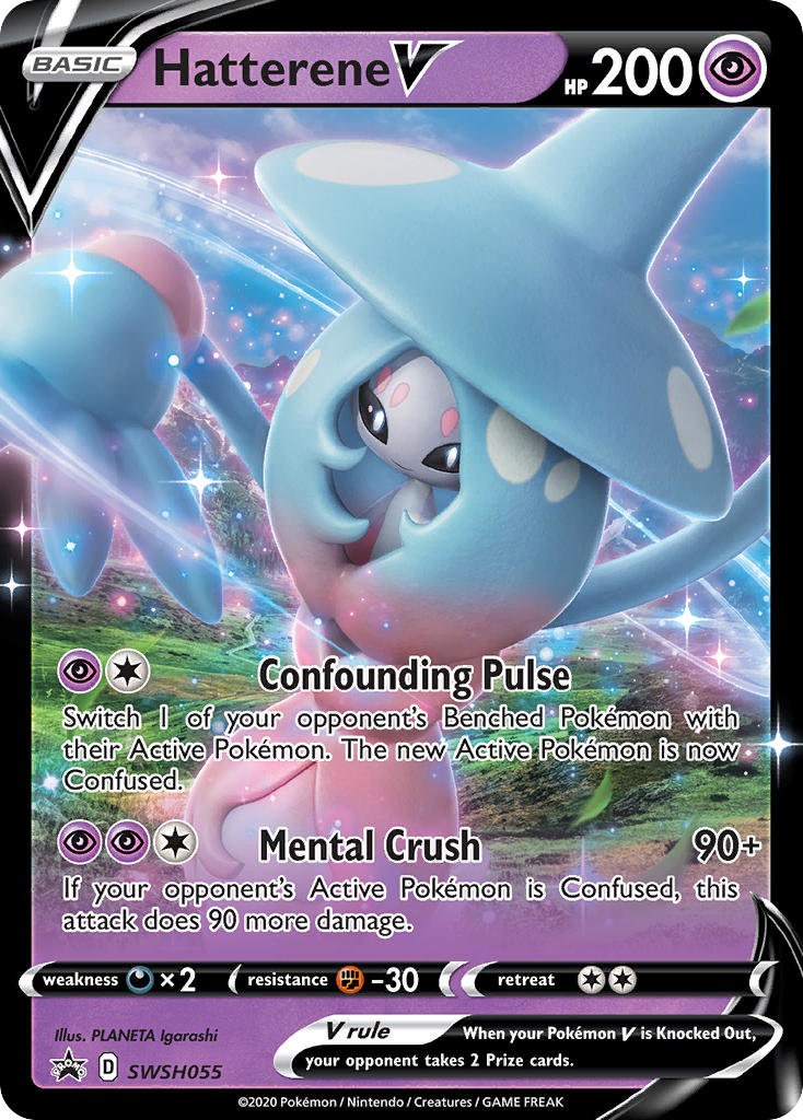 Hatterene V — SWSH: Sword & Shield Promo Cards #SWSH055
