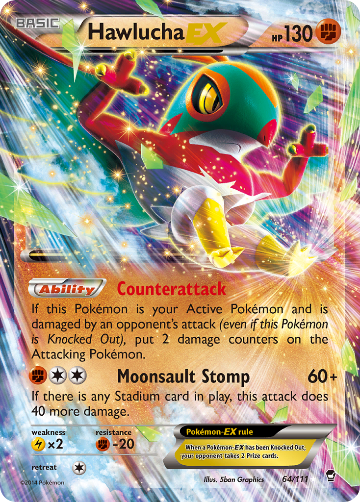 Hawlucha EX — XY - Furious Fists #64/111