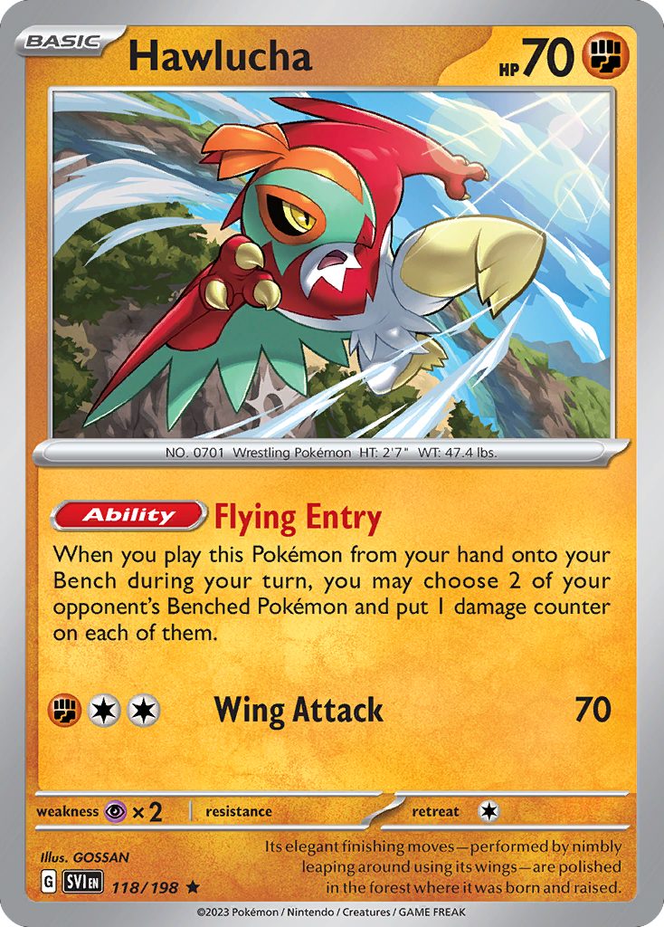 Hawlucha — SV01: Scarlet & Violet Base Set #118/198