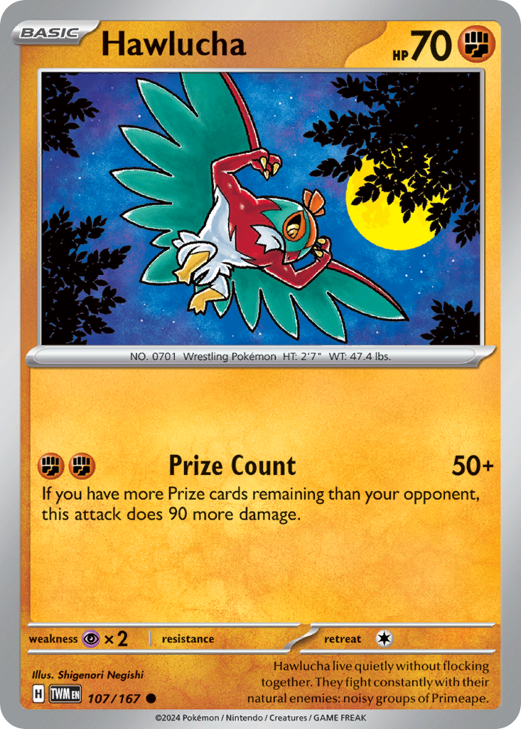 Hawlucha — SV06: Twilight Masquerade #107/167