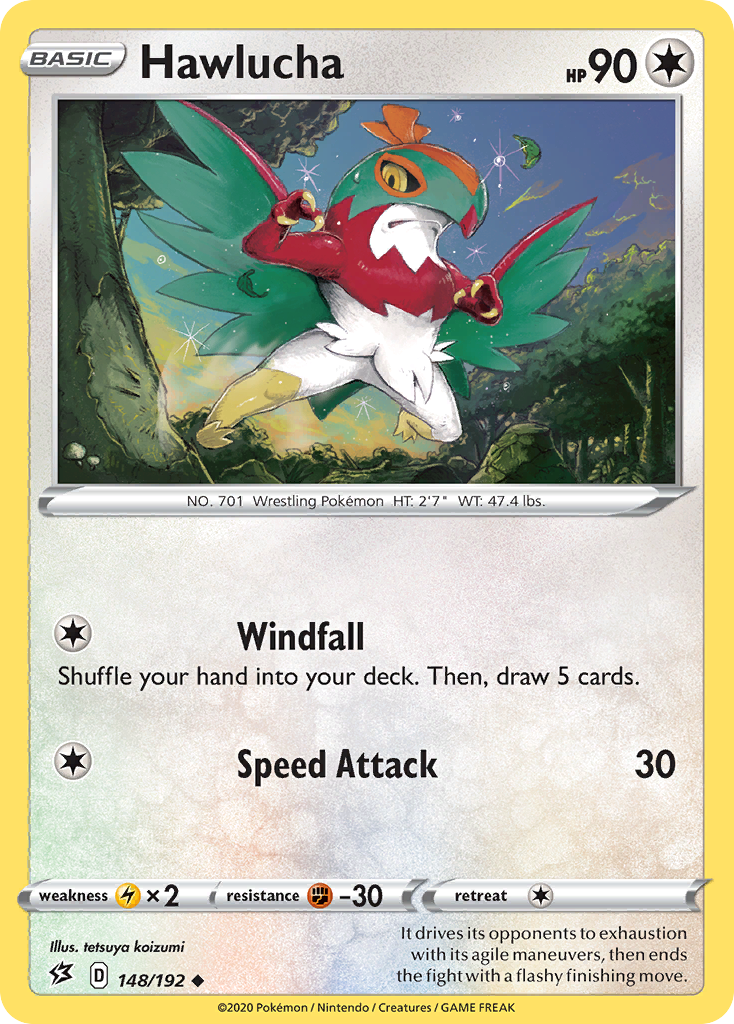 Hawlucha — SWSH02: Rebel Clash #148/192