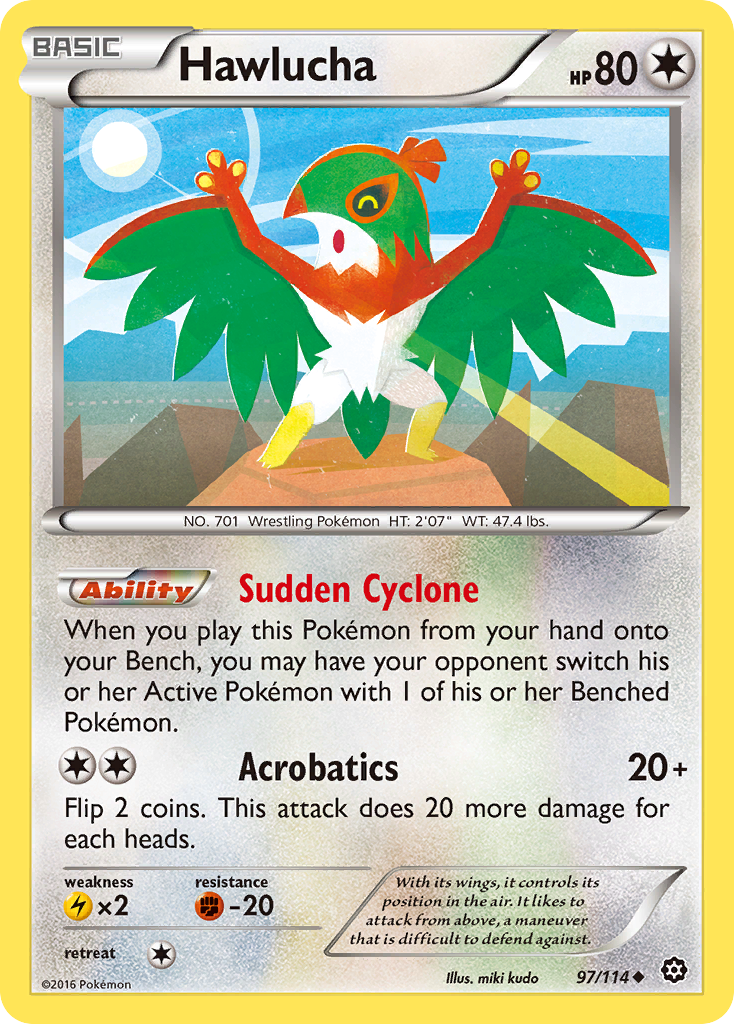 Hawlucha — XY - Steam Siege #97/114
