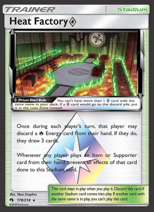 Heat Factory Prism Star — SM - Lost Thunder #178/214