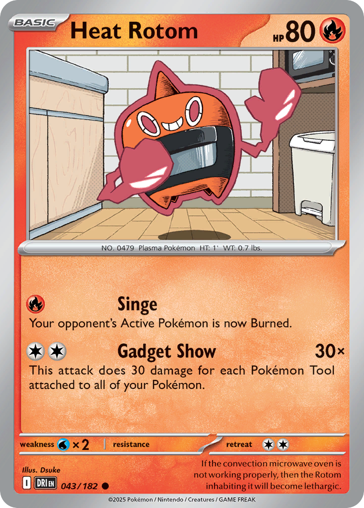 Heat Rotom — SV10: Destined Rivals #043/182