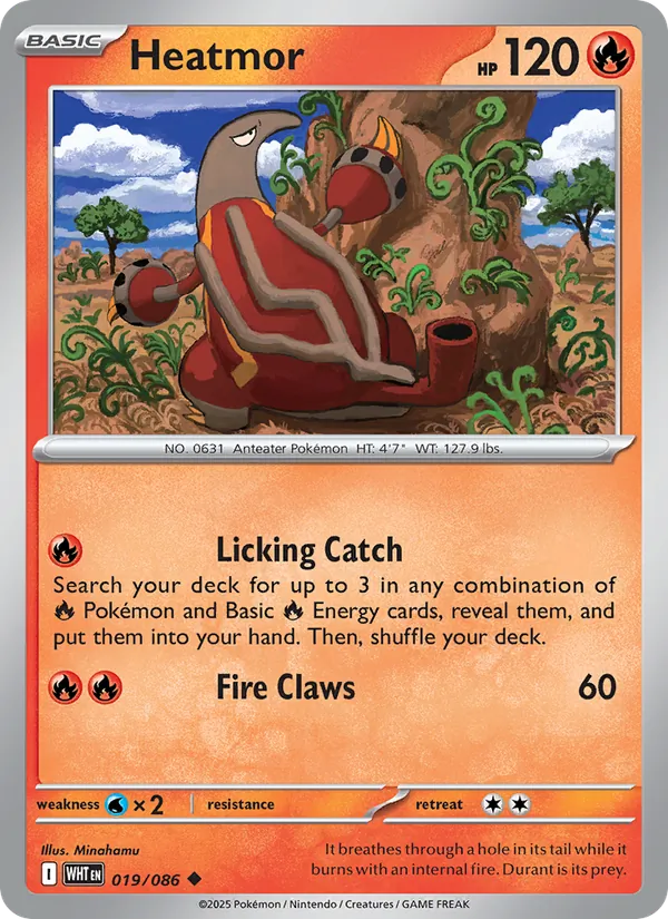 Heatmor (Poke Ball Pattern) — SV: White Flare #019/086