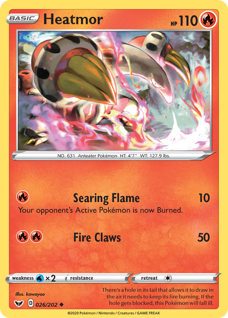 Heatmor — SWSH01: Sword & Shield Base Set #026/202