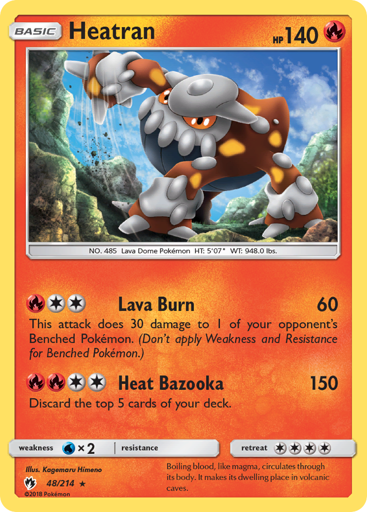 Heatran — SM - Lost Thunder #48/214