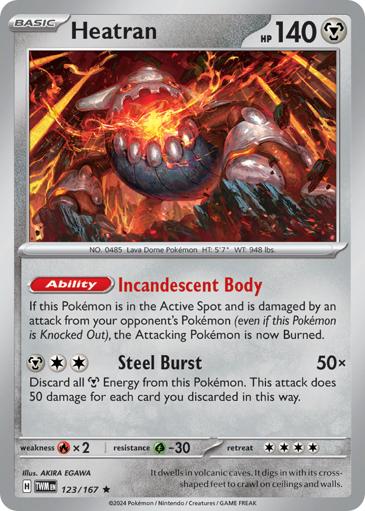 Heatran — SV06: Twilight Masquerade #123/167