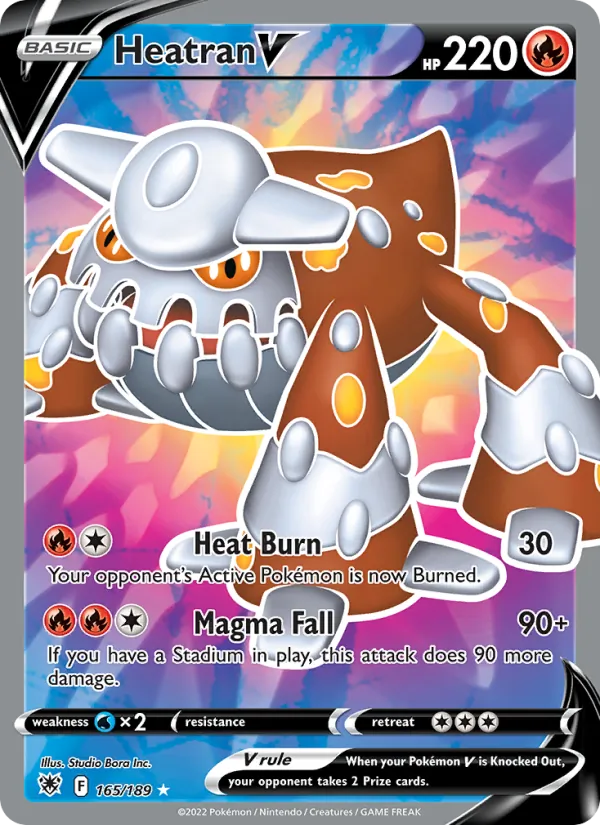 Heatran V (Full Art) — SWSH10: Astral Radiance #165/189