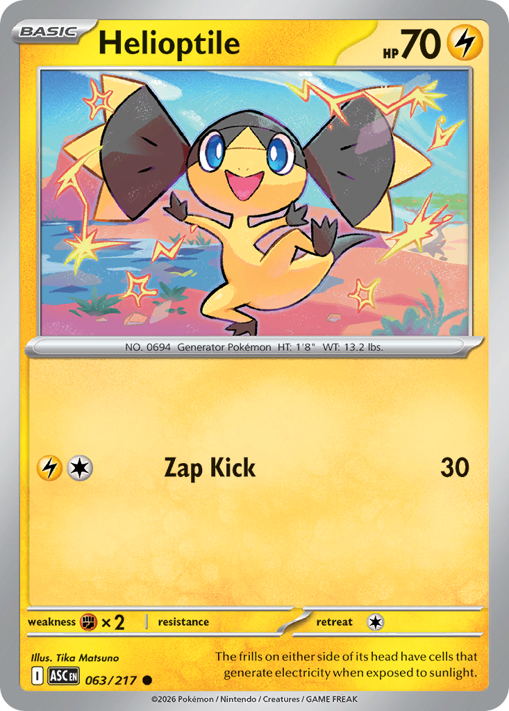 Helioptile (Quick Ball) — ME: Ascended Heroes #063/217