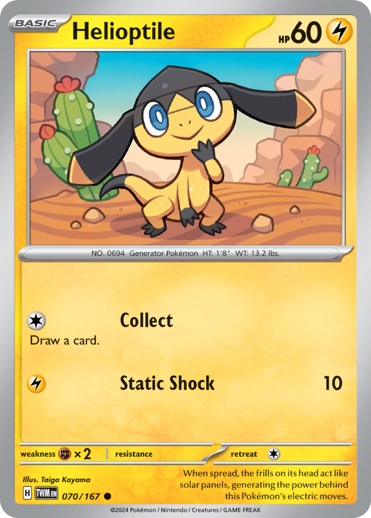 Helioptile — SV06: Twilight Masquerade #070/167