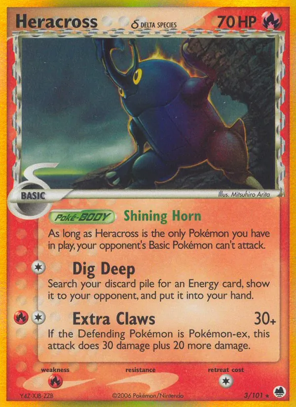 Heracross (Delta Species) — Dragon Frontiers #3/101